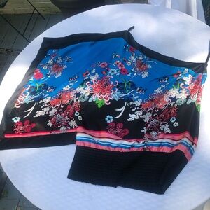 Bebe off the shoulder silk blouse s